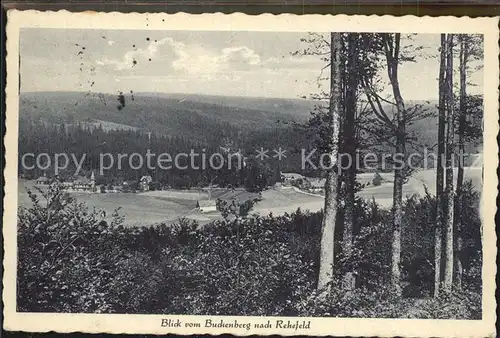 Rehefeld Zaunhaus Blick vom Buchenberg Kat. Altenberg