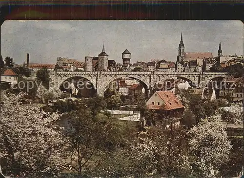 Bautzen Blick auf Kronprinzenbruecke Kat. Bautzen