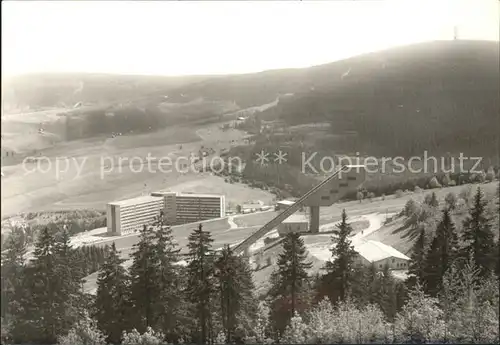 Oberwiesenthal Erzgebirge Sprungschanze FDGB  Erholungsheim am Fichtelberg Kat. Oberwiesenthal