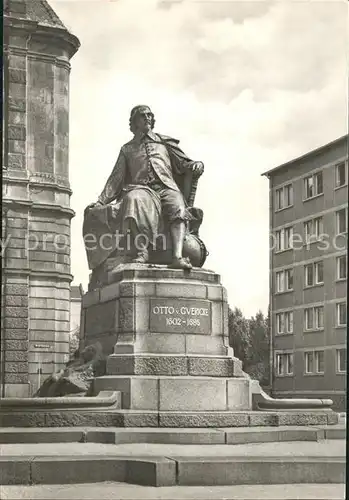 Magdeburg Otto von Guericke  Denkmal Kat. Magdeburg