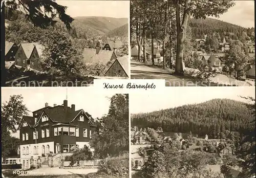 Baerenfels Erzgebirge HOG  Felsenburg Kat. Altenberg