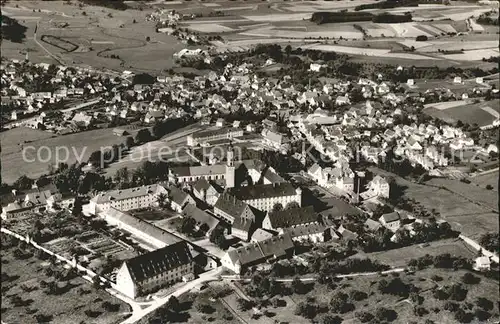 Ochsenhausen Fliegeraufnahme Aufbahngymnasium Lehrerinnen Kat. Ochsenhausen