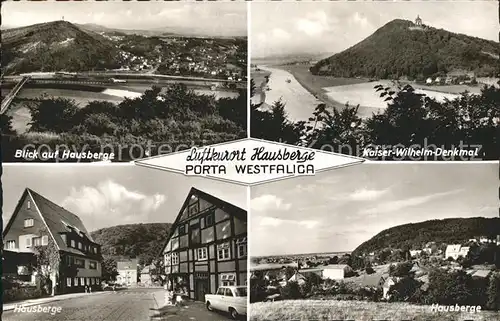 Porta Westfalica Hausberge Kaiser Wilhelm Denkmal  Kat. Porta Westfalica