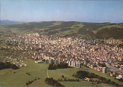 La Chaux de Fonds Fliegeraufnahme Kat. La Chaux de Fonds