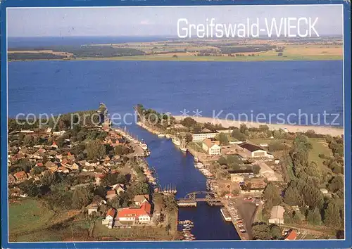 Wieck Greifswald Fliegeraufnahme  Kat. Greifswald