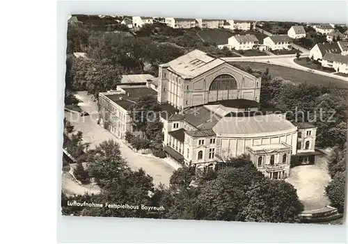 Bayreuth Festspielhaus Fliegeraufnahme Kat. Bayreuth