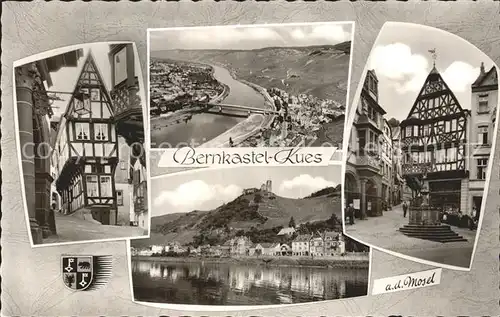 Bernkastel Kues Moselpartie Fachwerk Kat. Bernkastel Kues