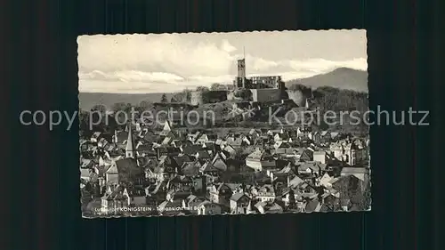 Koenigstein Taunus mit Festung Kat. Koenigstein im Taunus