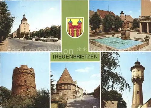 Treuenbrietzen Rathaus Sabinchenbrunnen Pulverturm Heimatmuseum  Kat. Treuenbrietzen