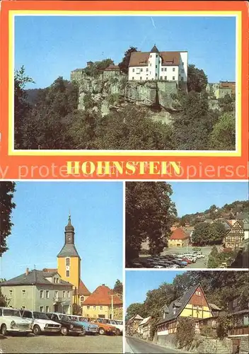 Hohnstein Saechsische Schweiz Jugendburg Markt Obere Strasse Kat. Hohnstein