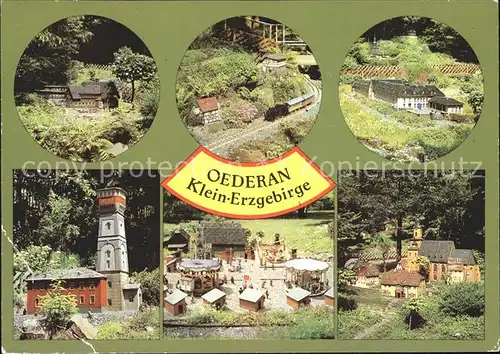 Oederan Klein Erzgebirge Miniaturbauten Kat. Oederan