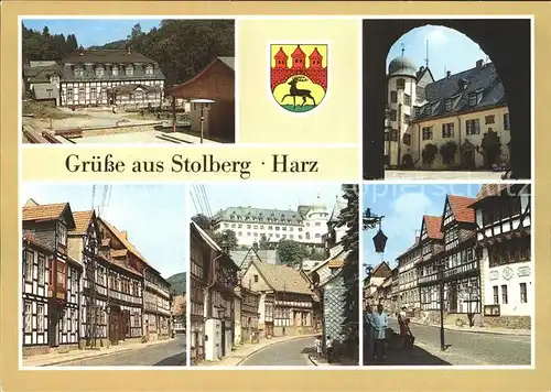 Stolberg Harz Restaurant Waldfrieden Schlosshof Thomas Muentzer Gasse Rittergasse Kat. Stolberg Harz