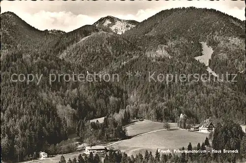 Kreuth Tegernsee Privatsanatorium Haus Bruneck  Kat. Kreuth