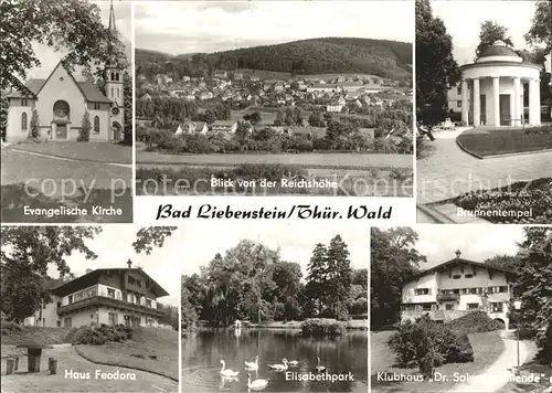 Bad Liebenstein Brunnentempel Klubhaus Dr. Salvador Allende Haus Feodora  Kat. Bad Liebenstein