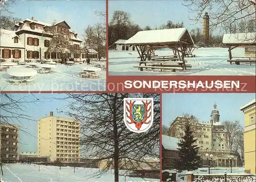 Sondershausen Thueringen HO Gaststaette Zum Possen Schloss Possenturm  Kat. Sondershausen