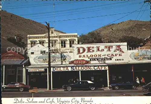 Virginia City Nevada Delta Saloon Cafe  Kat. Virginia City