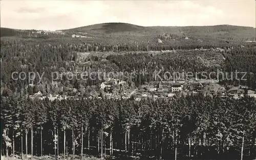 Schierke Harz Blick von den Schnarcher Klippen Kat. Schierke Brocken