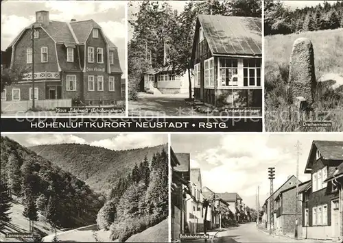 Neustadt Rennsteig Haus Edelweis Kinderferienlager Tannengrund Bahnhofstr Kat. Neustadt Rennsteig