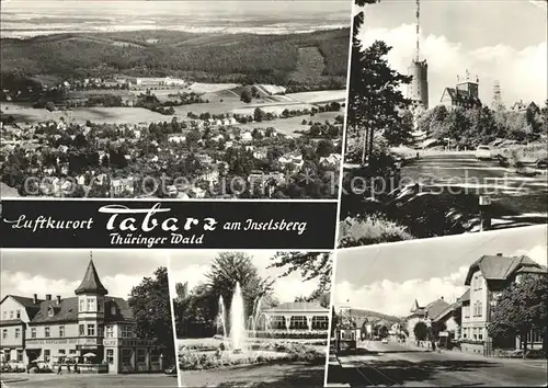 Tabarz Total Gr Inselsberg Restaurant Fontaene Strassenbahn Kat. Tabarz Thueringer Wald