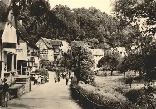 Rathen Saechsische Schweiz Dorfpartie Kat. Rathen Sachsen