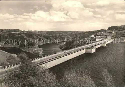 Rappbodetalsperre Sperrmauer Stausee Kat. Hasselfelde