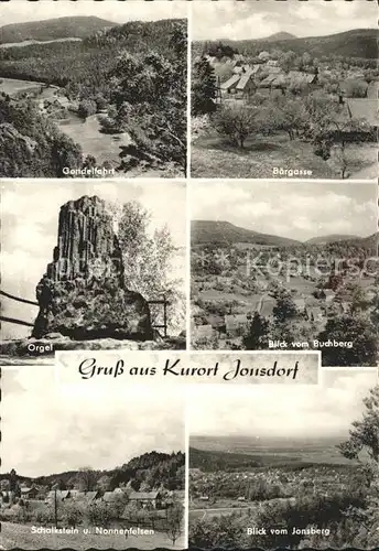 Jonsdorf Gondelfahrt Baergasse Orgel Felsformation Buchberg Schalkstein Nonnenfelsen Jonsberg Kat. Kurort Jonsdorf