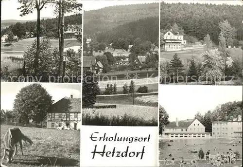 Hetzdorf Halsbruecke Bergschloesschen HOG Erholung Bad Sumpfmuehle HOG Waldblick Kat. Halsbruecke