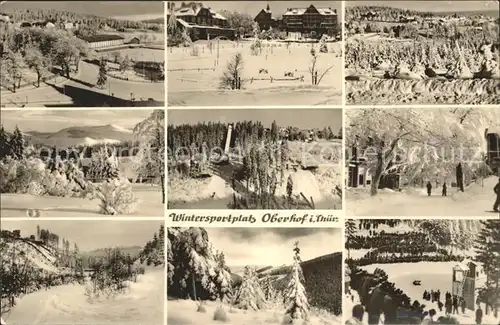 Oberhof Thueringen Teilansichten Wintersportplatz Sprungschanze Skispringen Kat. Oberhof Thueringen