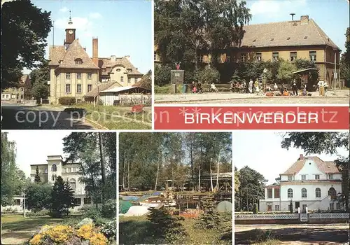 Birkenwerder Rathaus Postamt Ehrenmal Klinik Bootshafen Havel Clara Zetkin Gedenkstaette Kat. Birkenwerder