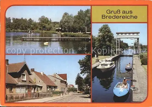 Bredereiche Freibad Havel Dorfstrasse Schleuse Kat. Fuerstenberg