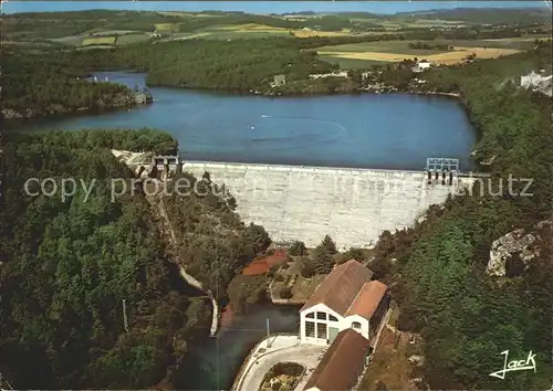 Mur de Bretagne Barrage et Lac de Guerledan vue aerienne Collection Couleurs de Bretagne Kat. Mur de Bretagne