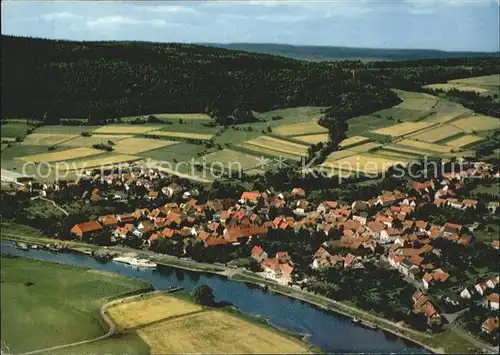 Oedelsheim Luftkurort Weserbergland Fliegeraufnahme Kat. Oberweser