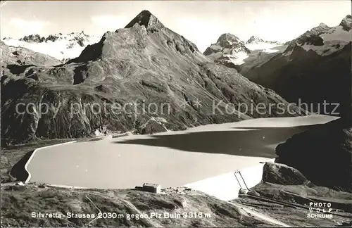 Schruns Vorarlberg Silvretta Stausee gegen Piz Buin Alpen Kat. Schruns