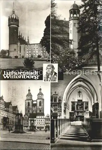 Wittenberg Lutherstadt Schloss Schlosskirche Marktplatz Stadtkirche Lutherhaus Kat. Wittenberg