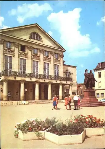 Weimar Thueringen Deutsches Nationaltheater Goethe Schiller Denkmal Kat. Weimar