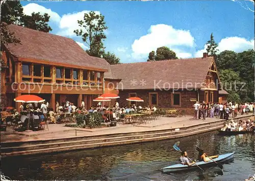 Lehde HO Gaststaette Froehlicher Hecht Kat. Luebbenau Spreewald