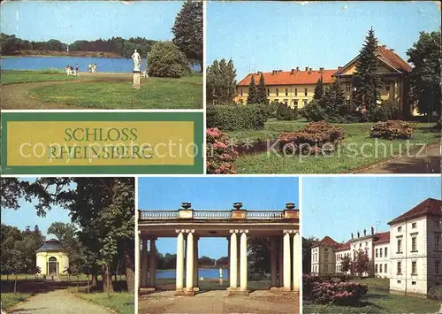 Rheinsberg Grienericksee Kavaliershaus Pavillon Schlosspark Kolonnaden Obelisk Kat. Rheinsberg