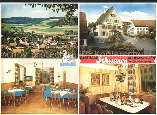 Schwaningen Gasthaus Schwanen  Kat. Stuehlingen