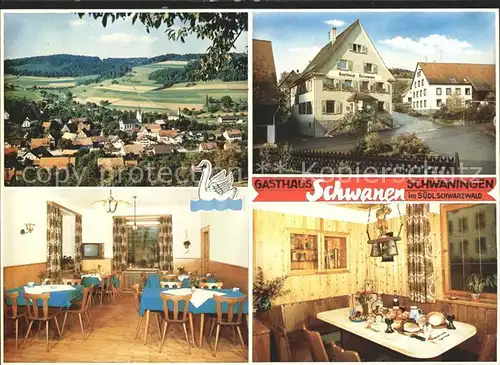 Schwaningen Gasthaus Schwanen  Kat. Stuehlingen