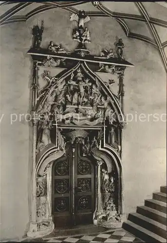 Annaberg Buchholz Erzgebirge Sankt Annenkirche schoene Tuere Kat. Annaberg