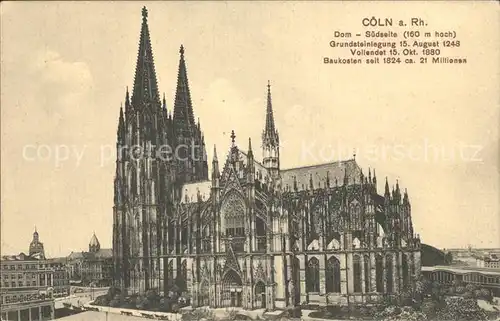 Koeln Rhein Dom Kat. Koeln