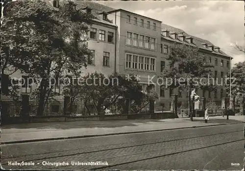 Halle Saale Chirurgische Universitaetsklinik Kat. Halle