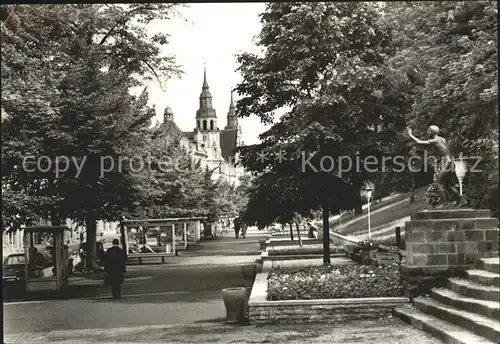 Halle Saale Hansering Statue Kirche Kat. Halle