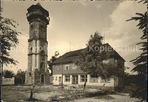 Scheibenberg Berggasthaus Aussichtsturm Kat. Scheibenberg Erzgebirge