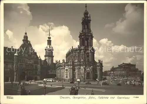 Dresden Schloss Hofkirche Opernhaus Kat. Dresden Elbe
