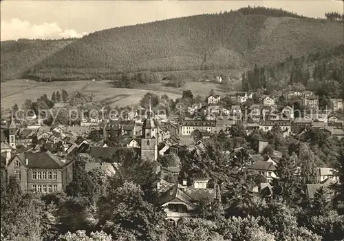 Friedrichroda Ortsansicht mit Kirche Luftkurort Kat. Friedrichroda