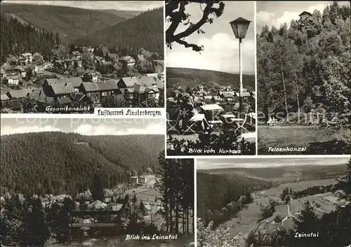 Finsterbergen Gesamtansicht Luftkurort Kurhaus Terrasse Felsenkanzel Leinatal Kat. Finsterbergen Thueringer Wald