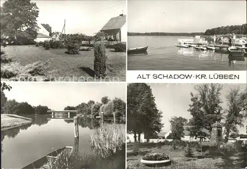 Alt Schadow Gruenanlage Neuendorfer See Schleuse Dorfplatz Kat. Maerkische Heide