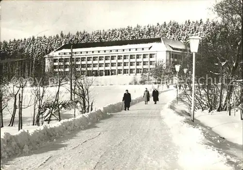 Bad Brambach Fucik Heim im Winter Kat. Bad Brambach