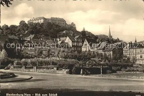 Blankenburg Harz Blick zum Schloss Kat. Blankenburg